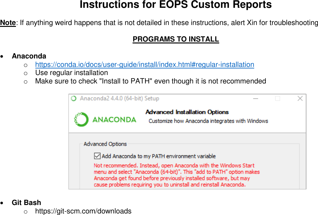 Page 1 of 6 - EOP Report Generation Instructions