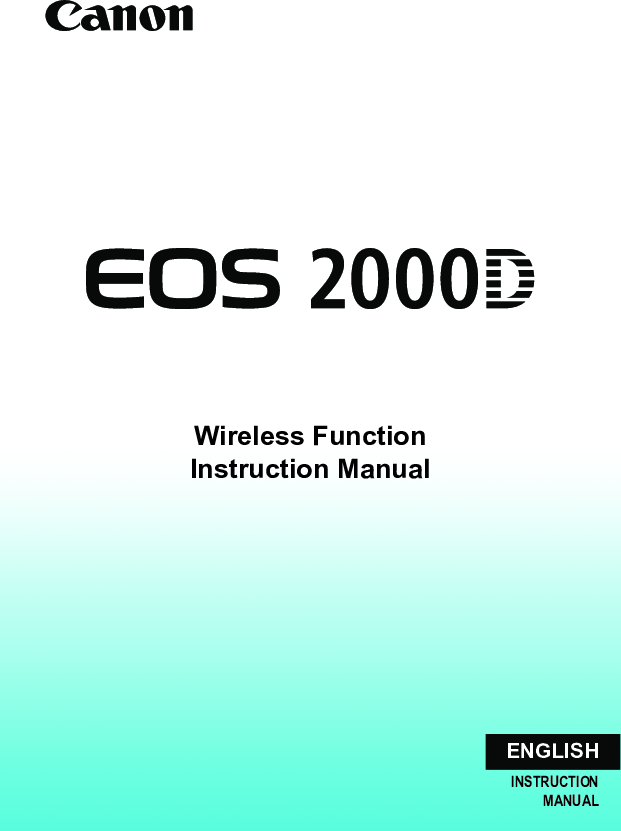 canon eos 2000d instrukcja obsługi pdf