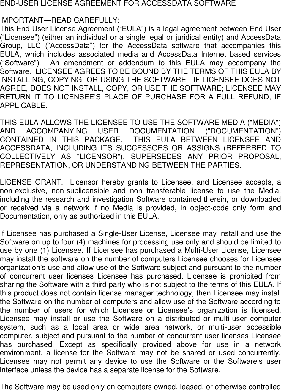 Page 1 of 7 - End User Agreement