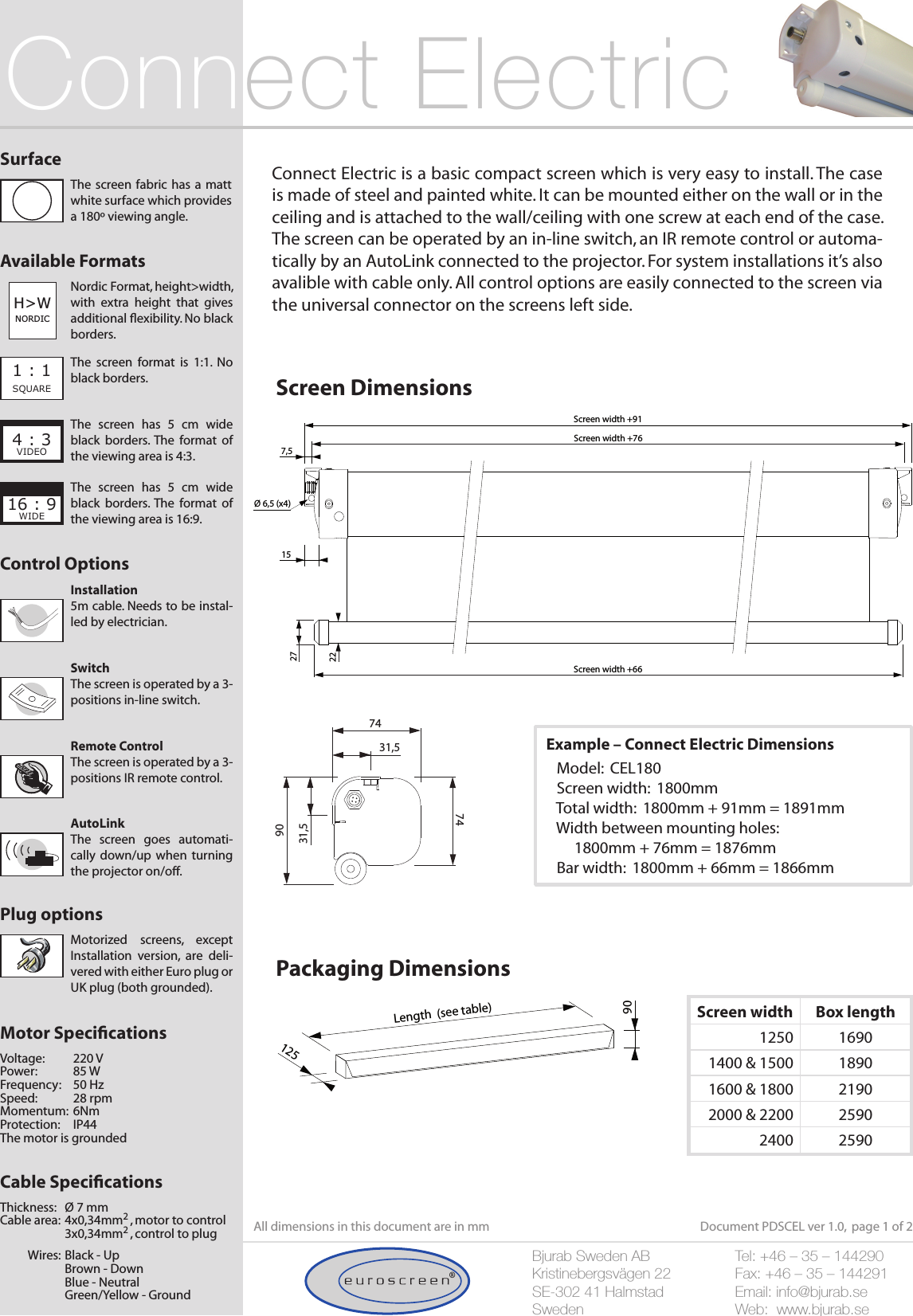 Page 1 of 2 - Es-Cel1617-V User Manual