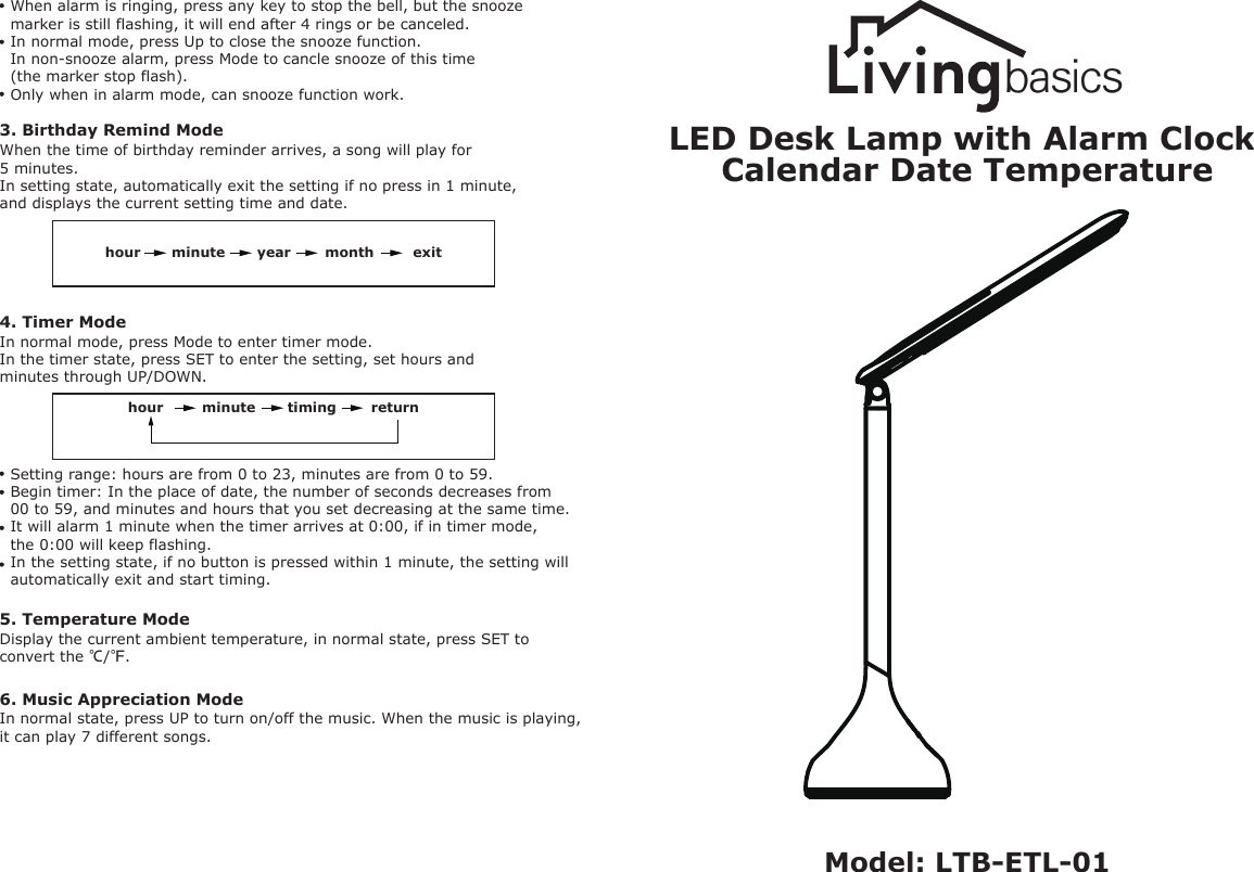 Page 1 of 4 - ETL-01  Manual