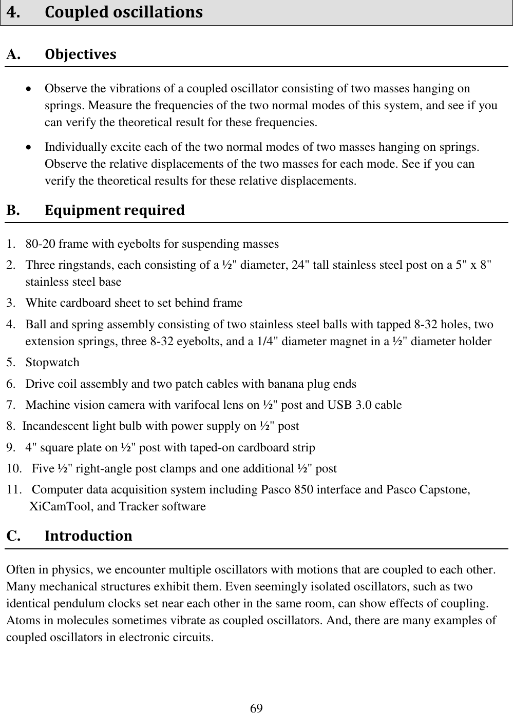 Experiment 4 Lab Manual Phys 115L Spring 2018