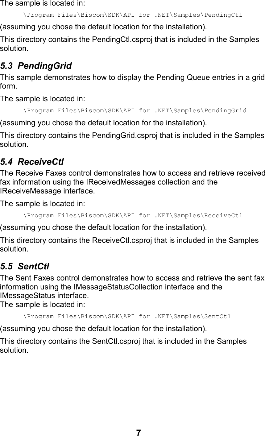 Page 10 of 10 - FAXCOM FAXCOMLib Samples Guide