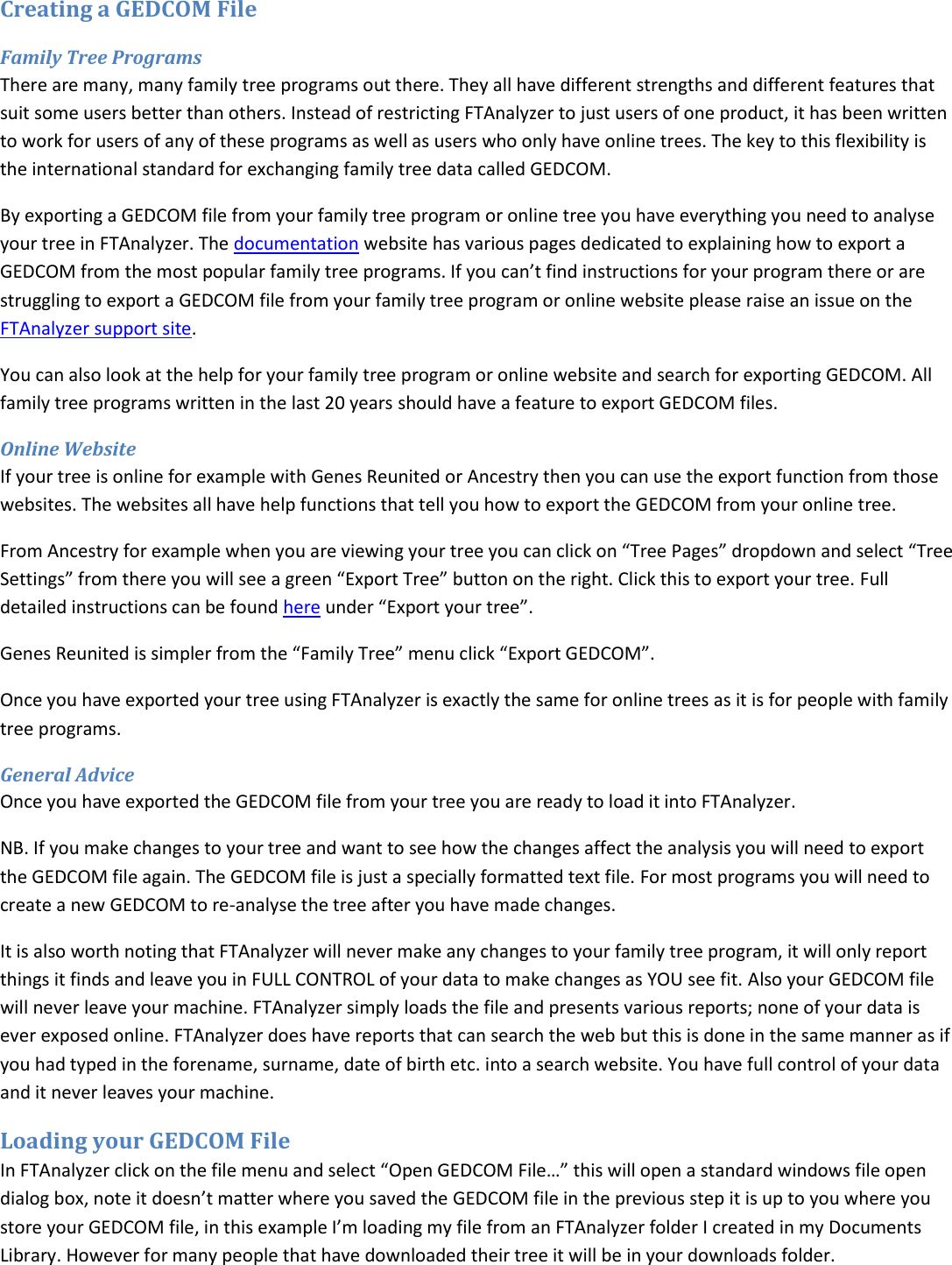 Page 3 of 6 - Family Tree Analyzer Guide Part 1 - Installation And Loading GEDCOM