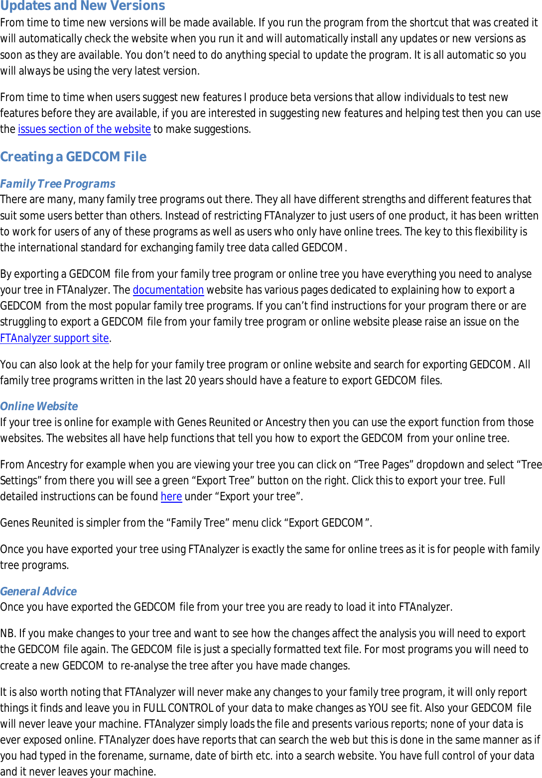 Page 3 of 6 - Family Tree Analyzer Guide Part 1 - Installation And Loading GEDCOMx GEDCOM