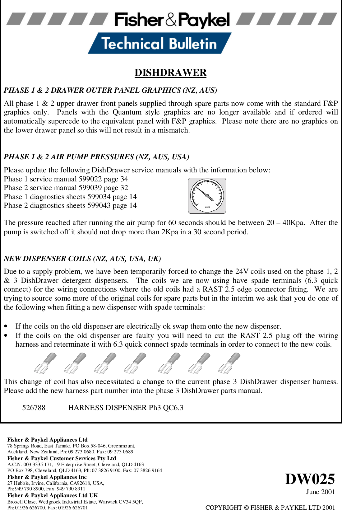 Page 1 of 4 - Tbdw025  Fisher & Paykel Dishwashers DW025