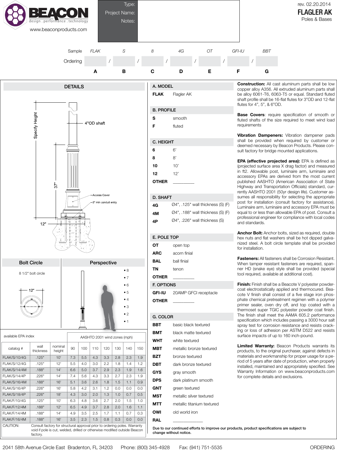 Page 1 of 1 - Flagler Ak Spec Sheet