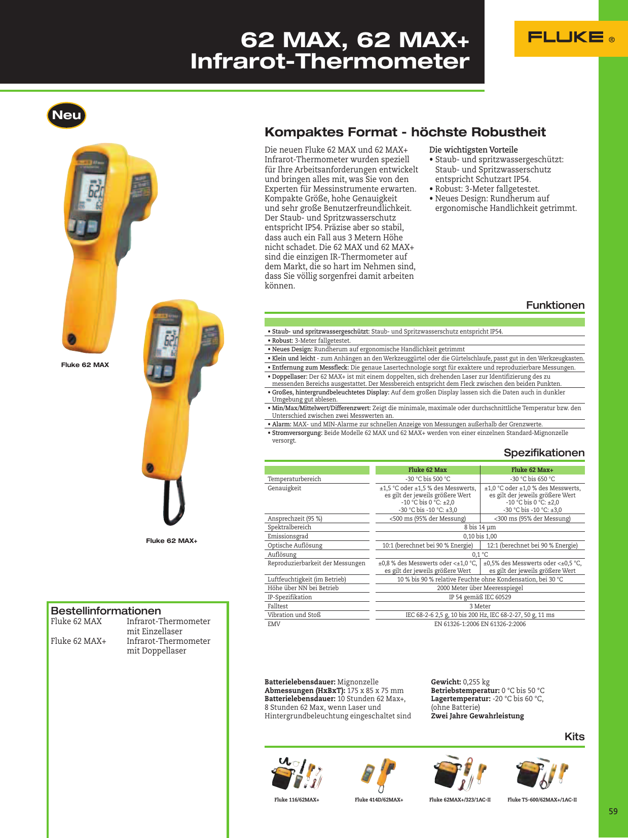 Page 1 of 1 - Fluke62max  Fluke62 Datenblatt