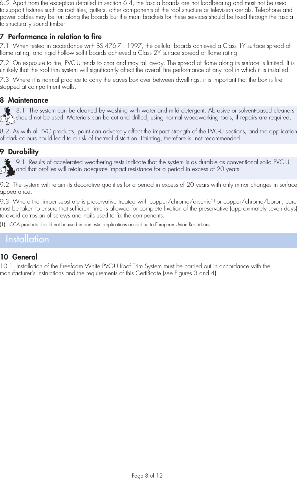 Page 8 of 12 - 3585PS1i1  Freefoam BBA Certificate