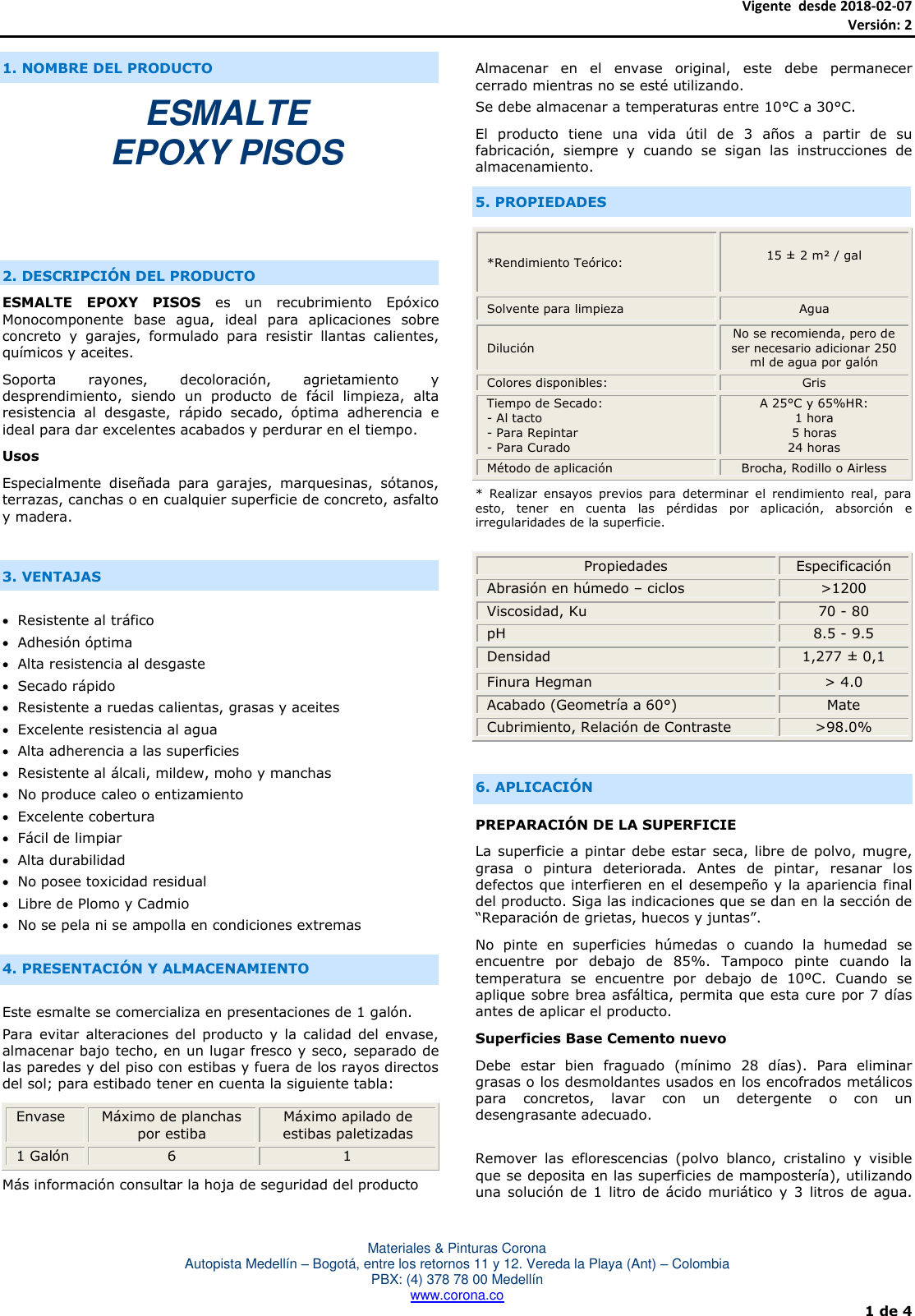 Page 1 of 4 - 1  Ft-esmalte-epoxy-pisos
