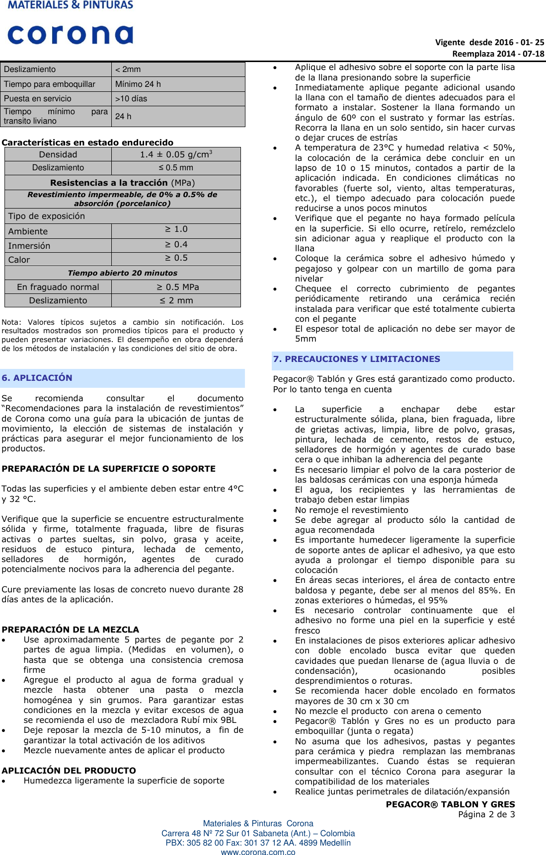 Page 2 of 3 - 1  Ft-pegacor-tablon-y-gres-technical-sheet-901151501