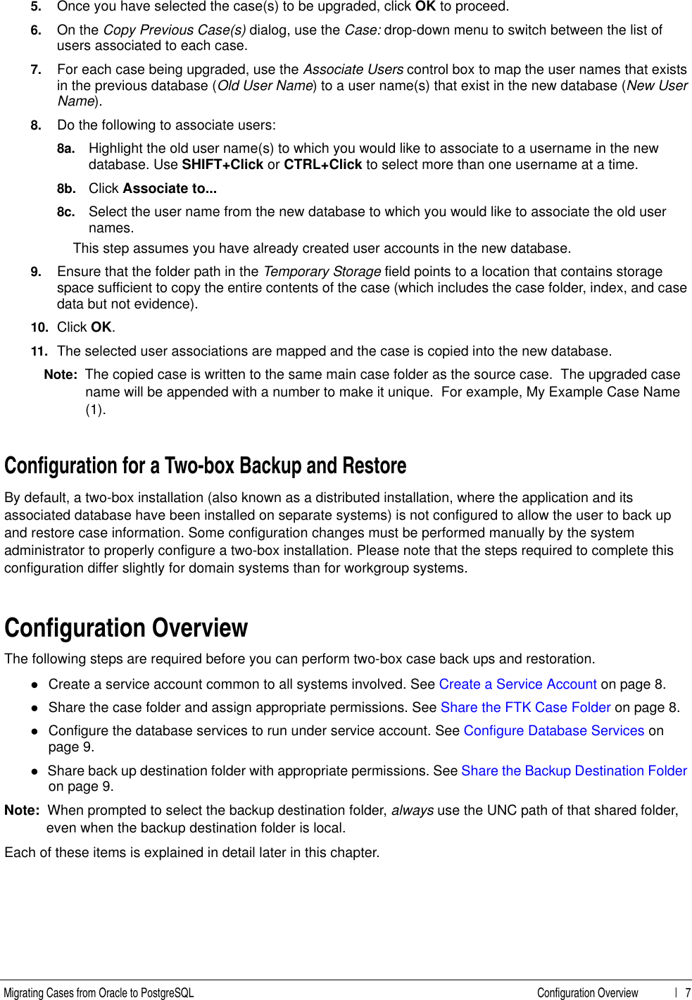 Page 7 of 10 - Migrating_Cases_to Postgresql  FTK 4.0.1 Migrating