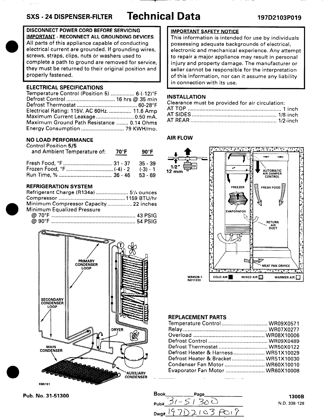 Page 2 of 2 - 31-51300.max  GE Refrig - Tech Sheet 31-51300