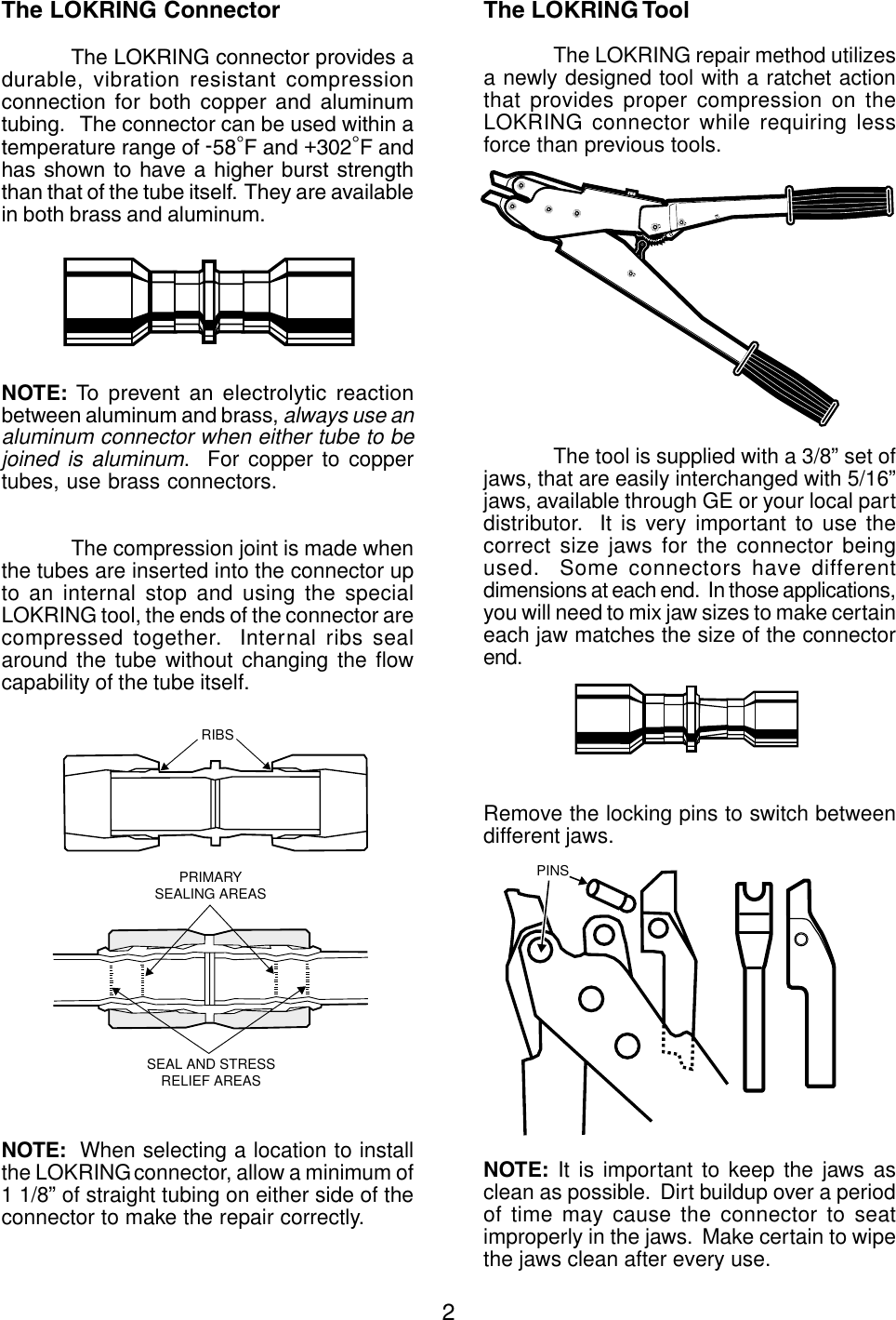 LokRing GE Refrigeration Lok Ring Manual 31 9067