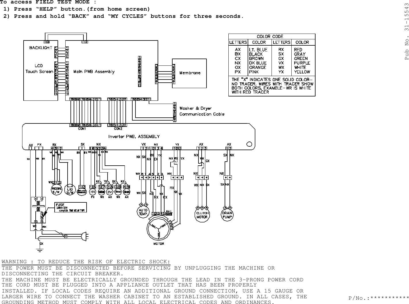 Page 1 of 1 - Mini_manual030401 GE - Washer WPGT9350 Mini Man 31-15543