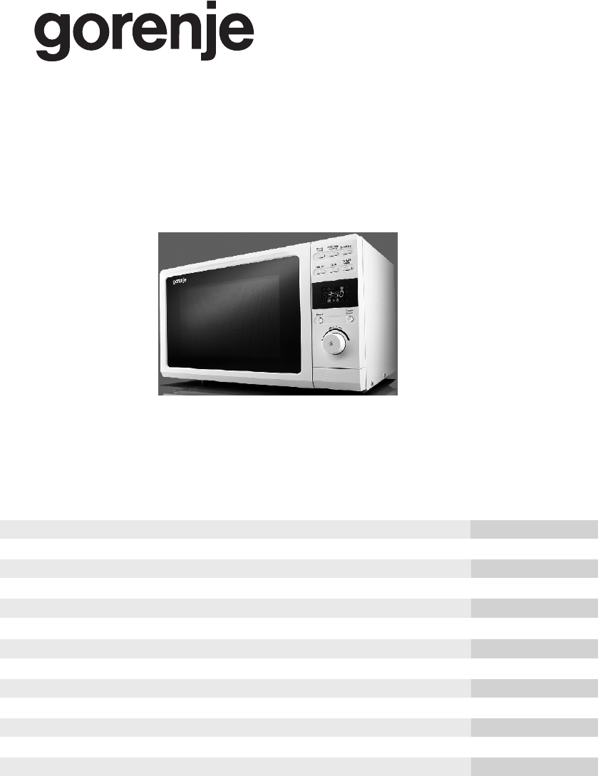 NAVODILA ZA UPORABO SL Gorenje MO 17 8