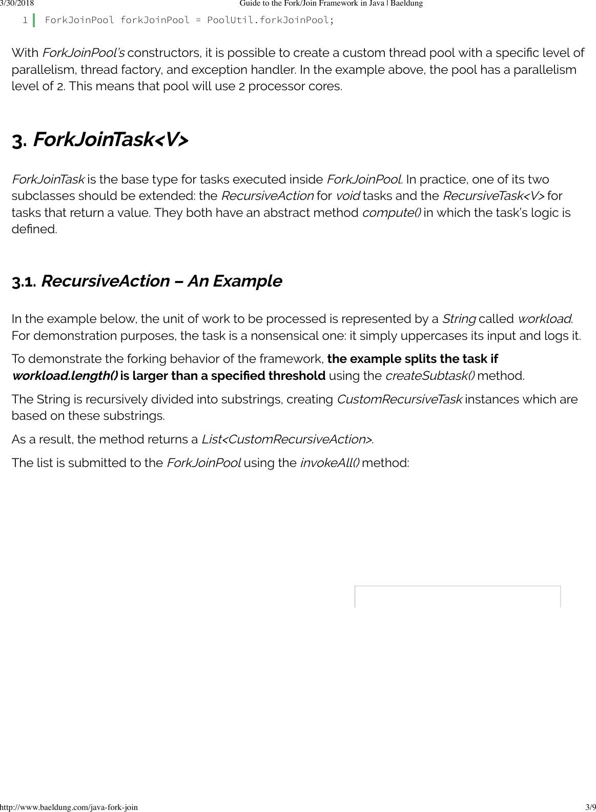 Page 3 of 6 - Guide To The Fork Join Framework In Java  Baeldung