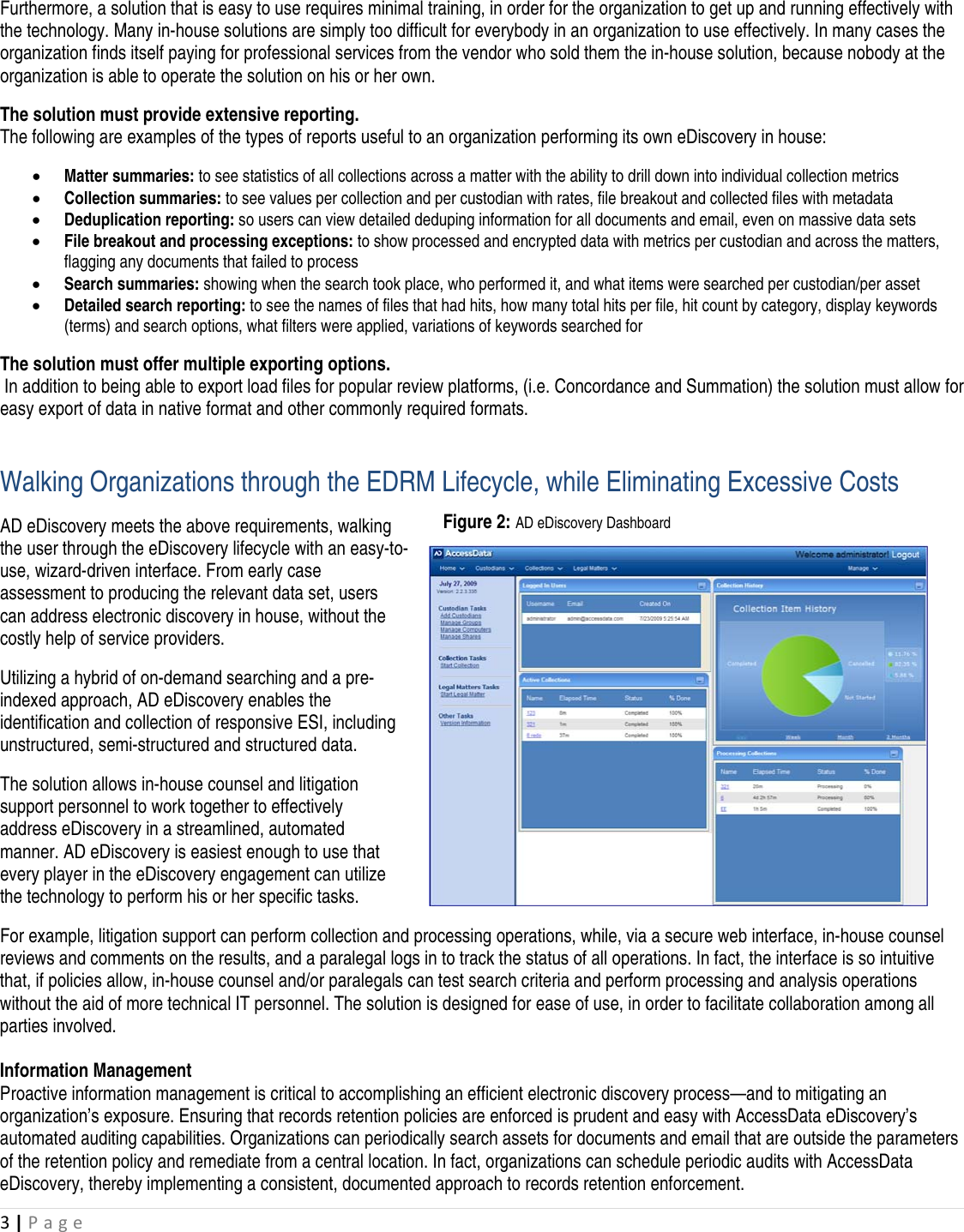 Page 5 of 12 - Guide To AccessData EDiscovery_MapsEDRM_3-4-10[1]  AD E Discovery Implementing In-House Solution Maps EDRM