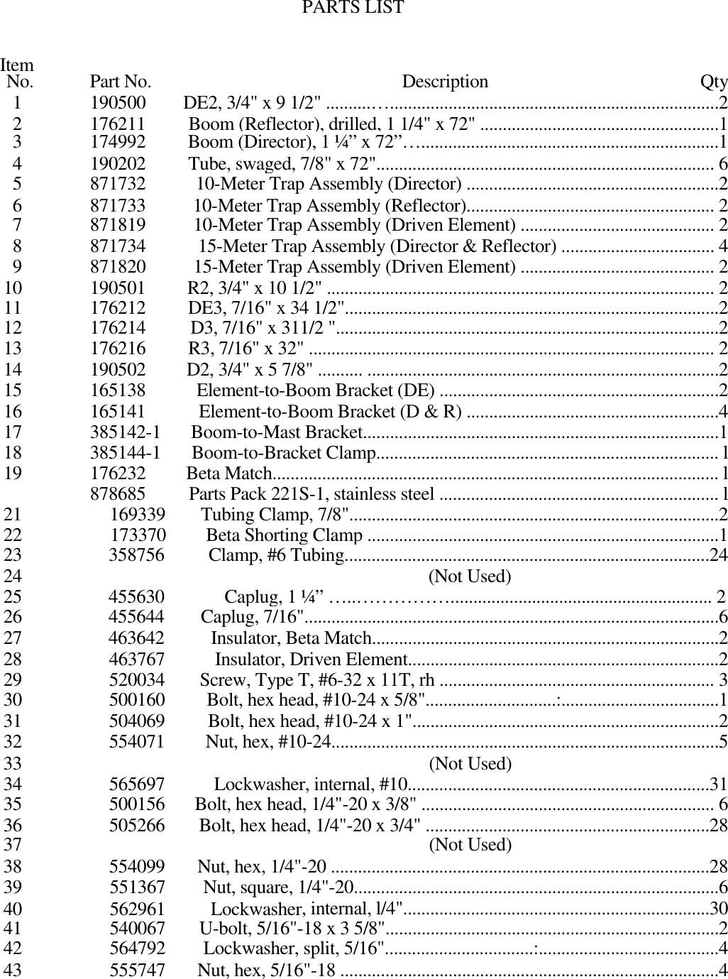 Page 10 of 11 - HY-GAIN--TH-3JRS-3BD BEAM
