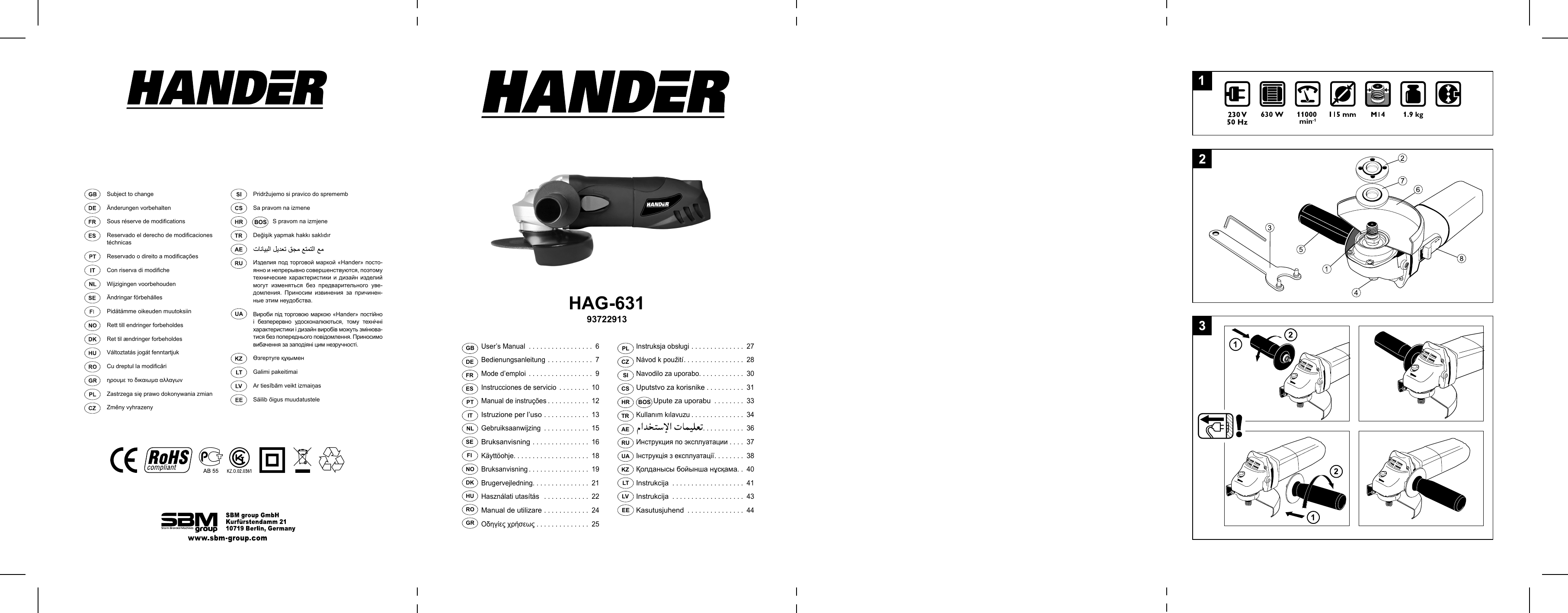 Hag 631 Cover F8 Hander 631