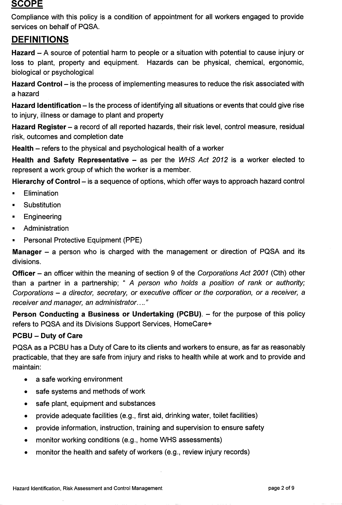 Page 2 of 10 - Hazard-Identification-Risk-Assessment-and-Control-Management