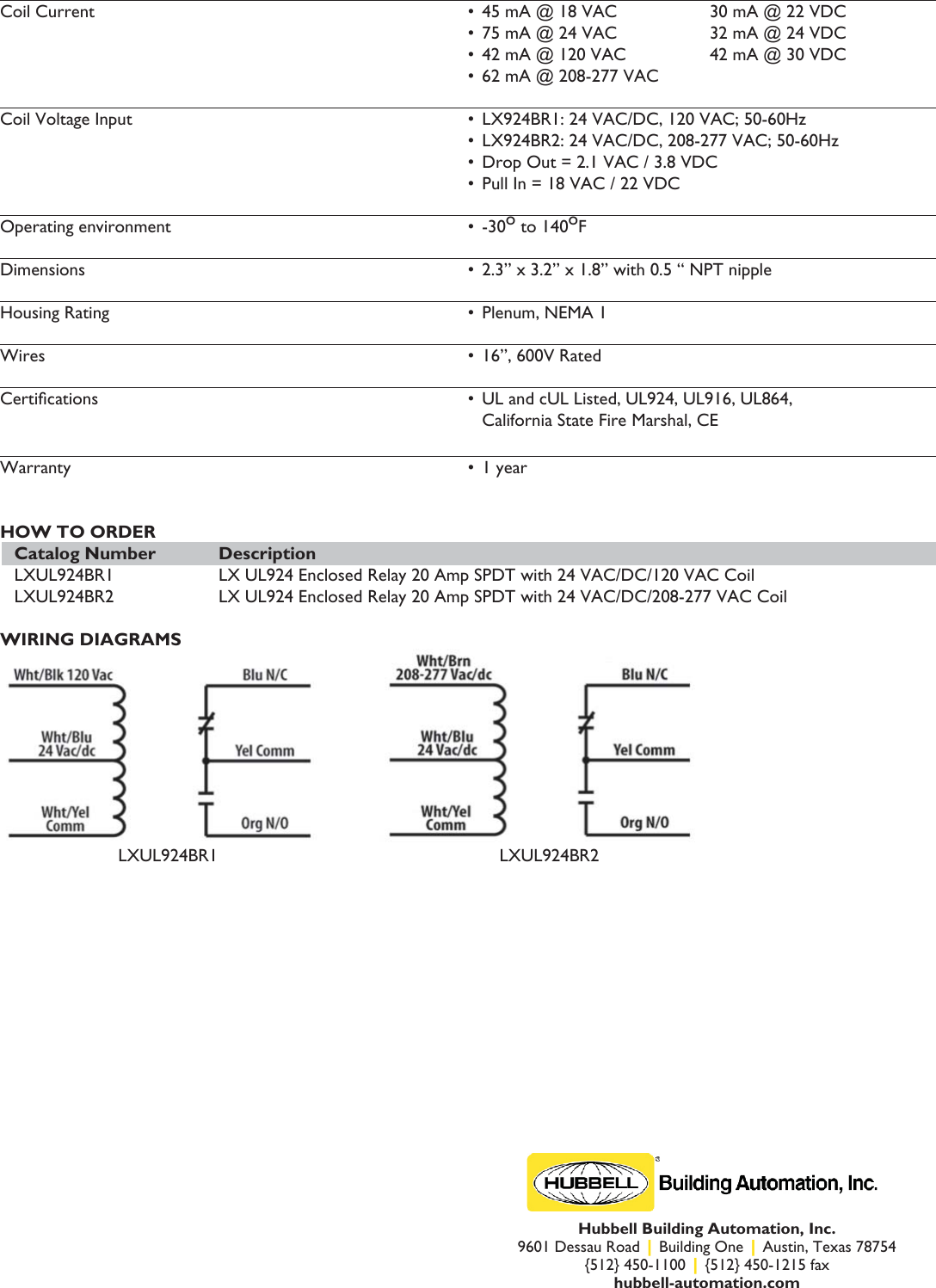 Page 2 of 2 - UL924cutsheet2009  Hba Ul924 Spec