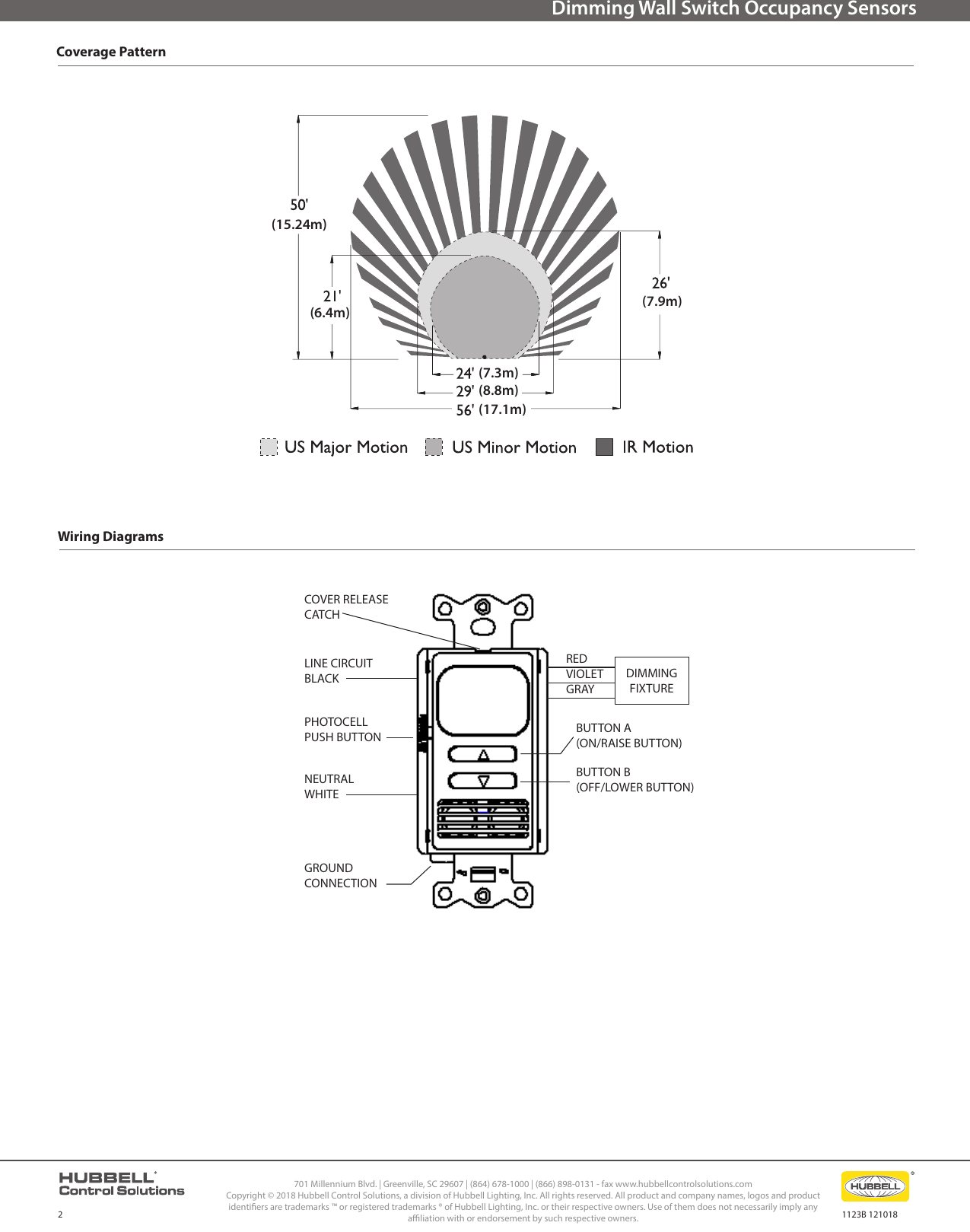 Page 2 of 3 - HCS Light HAWKDual Tech Dimming Sensor SPEC