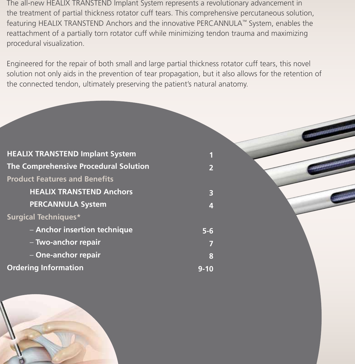 Page 2 of 12 - HEALIX TRANSTEND Implant System Brochure