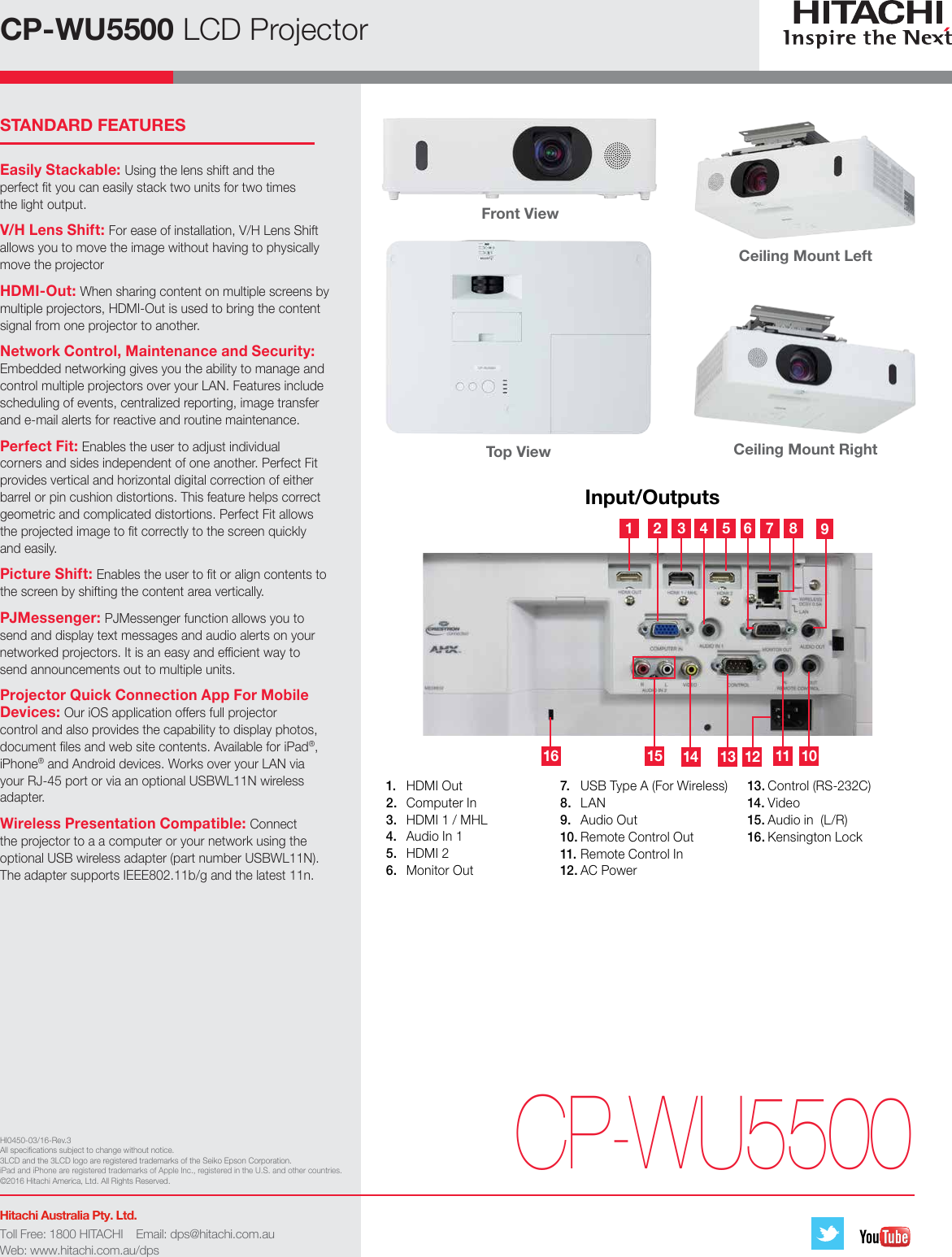 Hitachi Cpwu5500 Ful Full