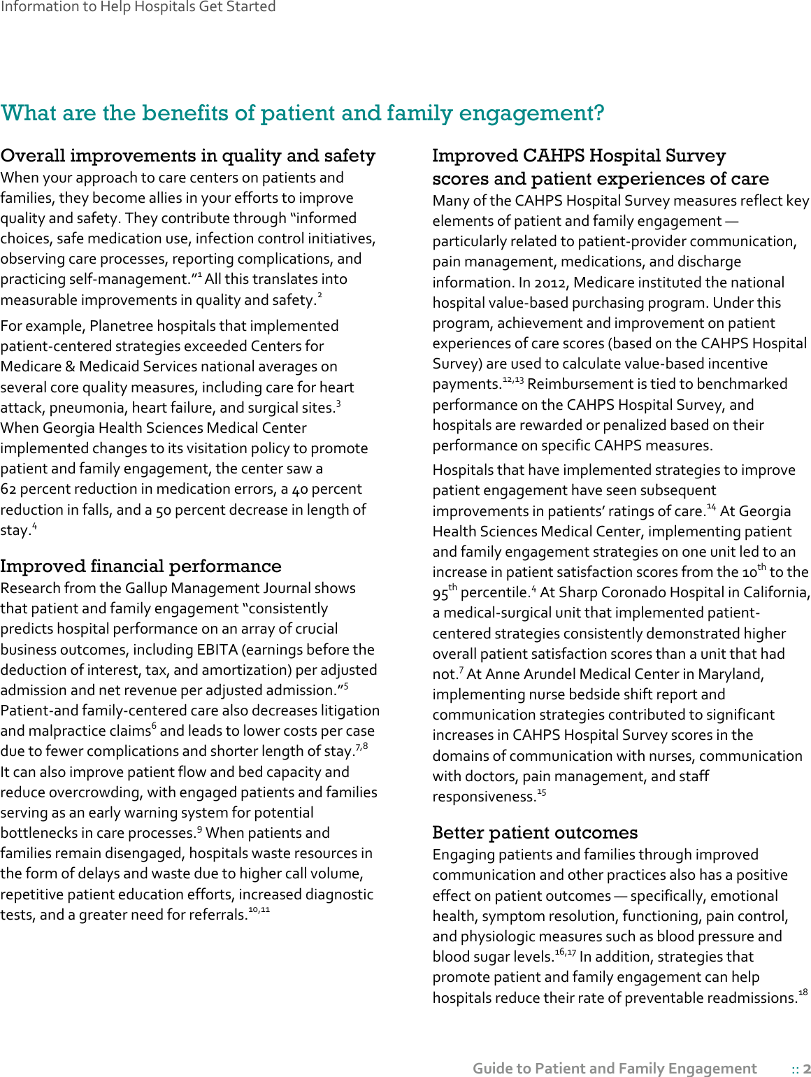 Page 2 of 4 - Information To Help Hospitals Get Started ://www.ahrq.gov/sites/default/files/wysiwyg/professionals/systems/hospital/engagingfamilies/howtogetstarted/How_PFE_Benefits_Hosp_508 How PFE Benefits Hosp 508