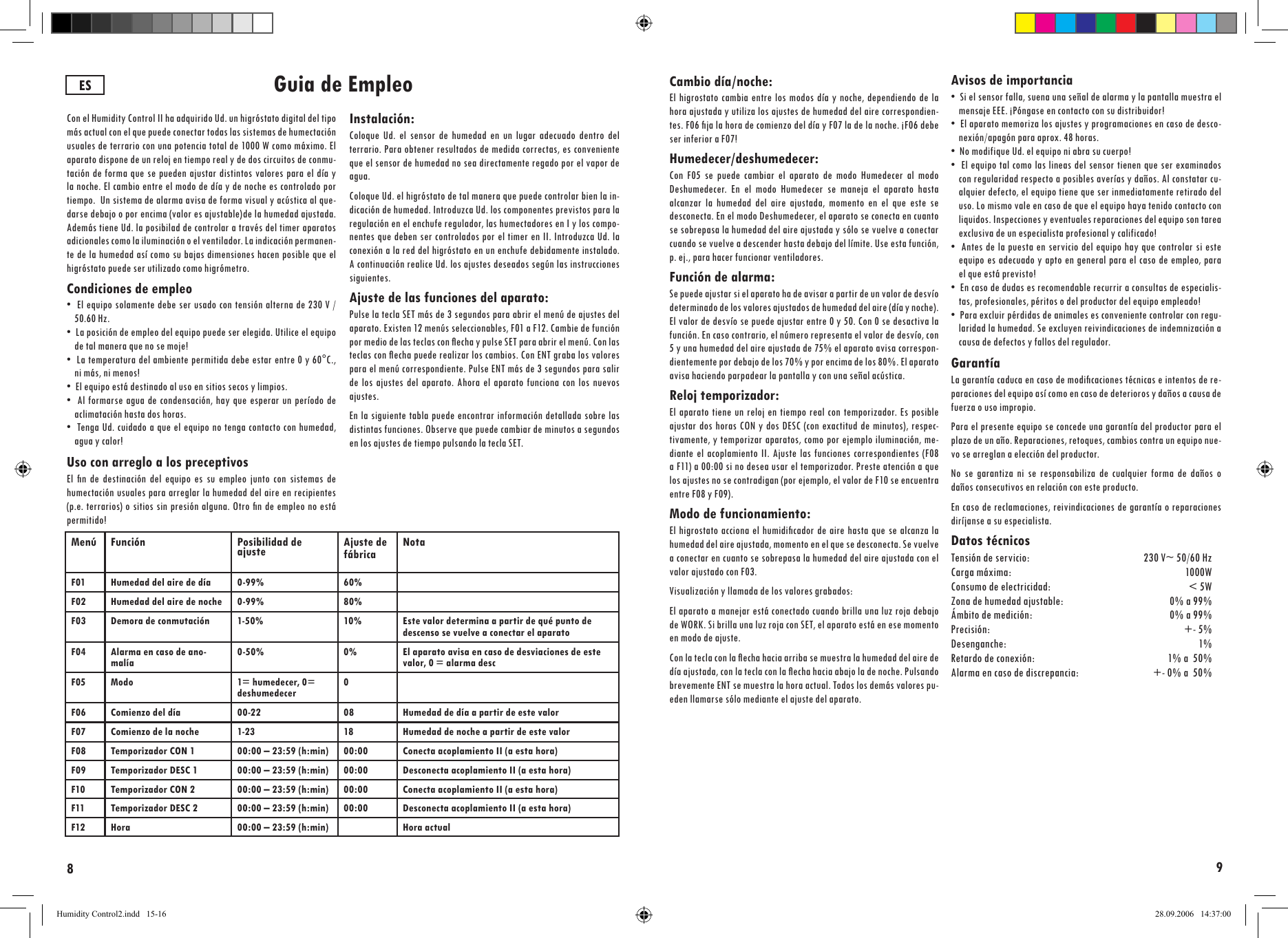 Page 8 of 8 - Humidity Control2  Control 2