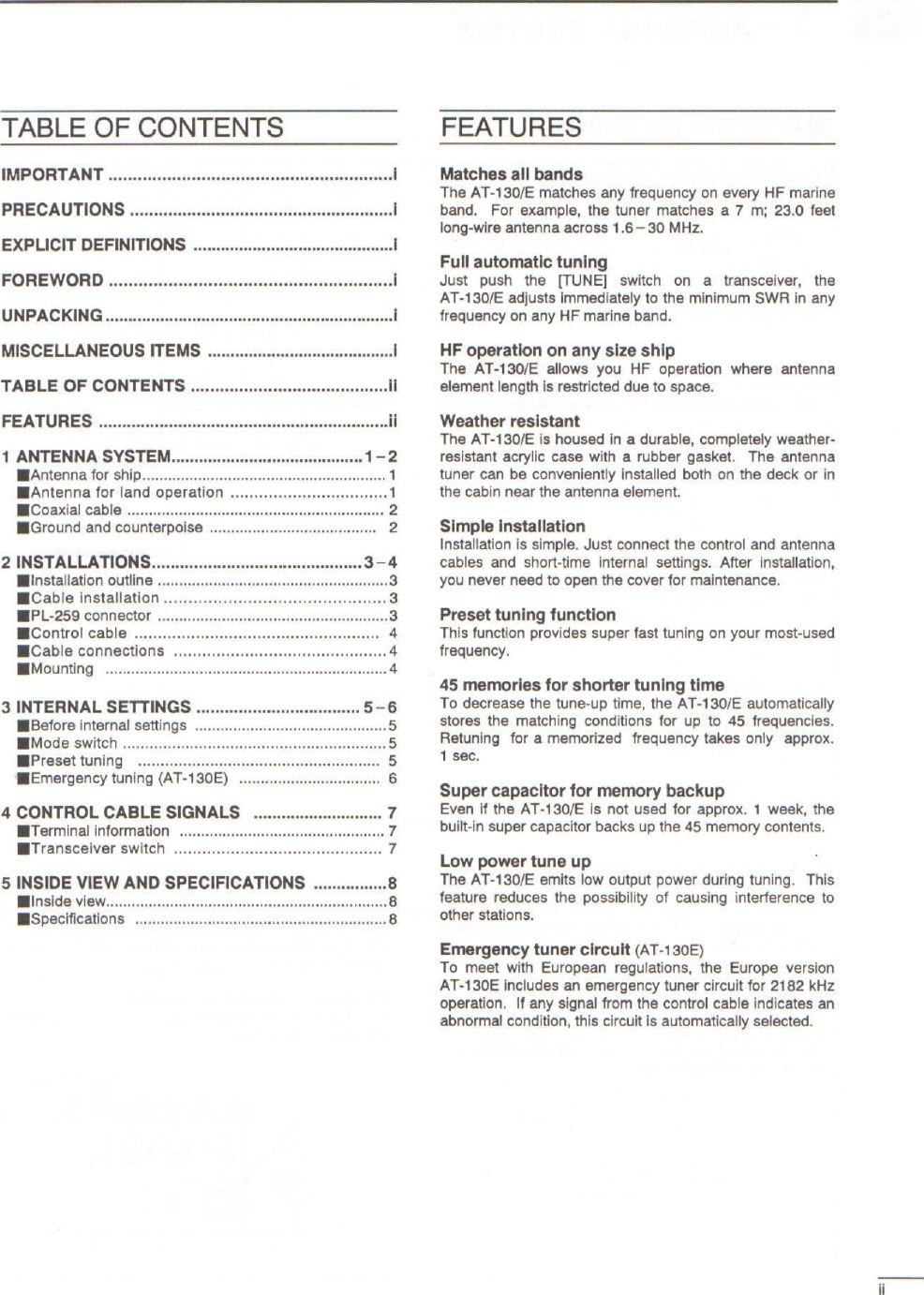 Page 3 of 12 - ICOM--AT-130-Auto-antenna-tuner-Manual