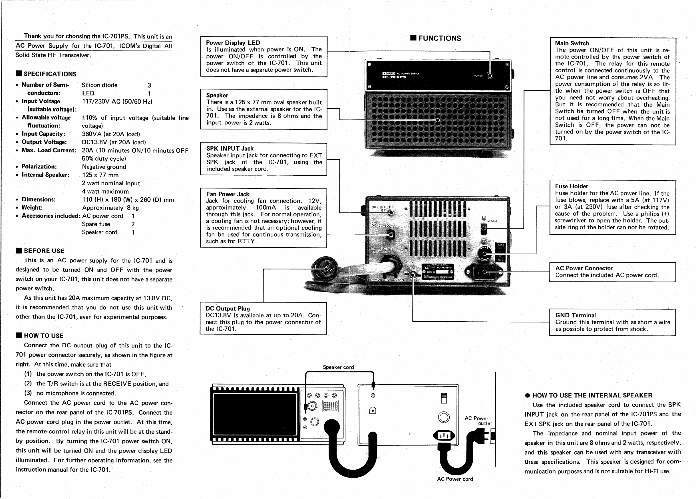 Page 2 of 3 - ICOM--IC-701PS-User-manual+Schematic ICOM--IC-701PS-User-manual Schematic