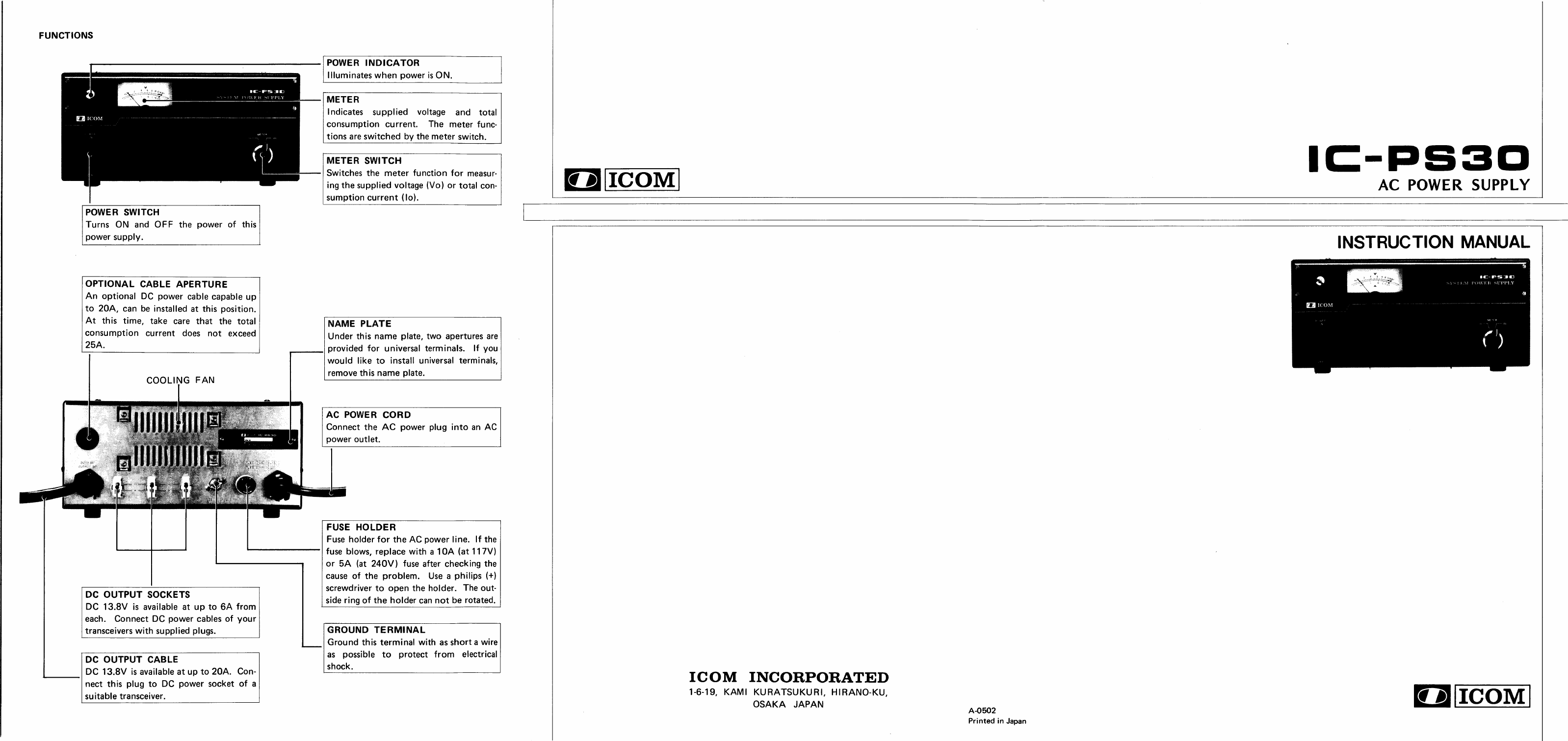 Page 1 of 2 - ICOM--IC-PS30-user-manual