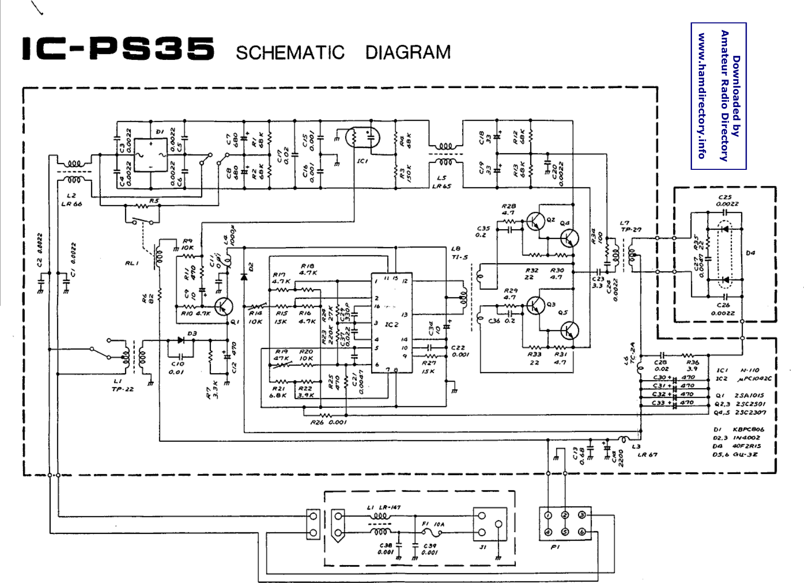 Page 1 of 1 - ICOM IC-PS35 - Circuit Diagram ICOM--IC-PS35-schmatic