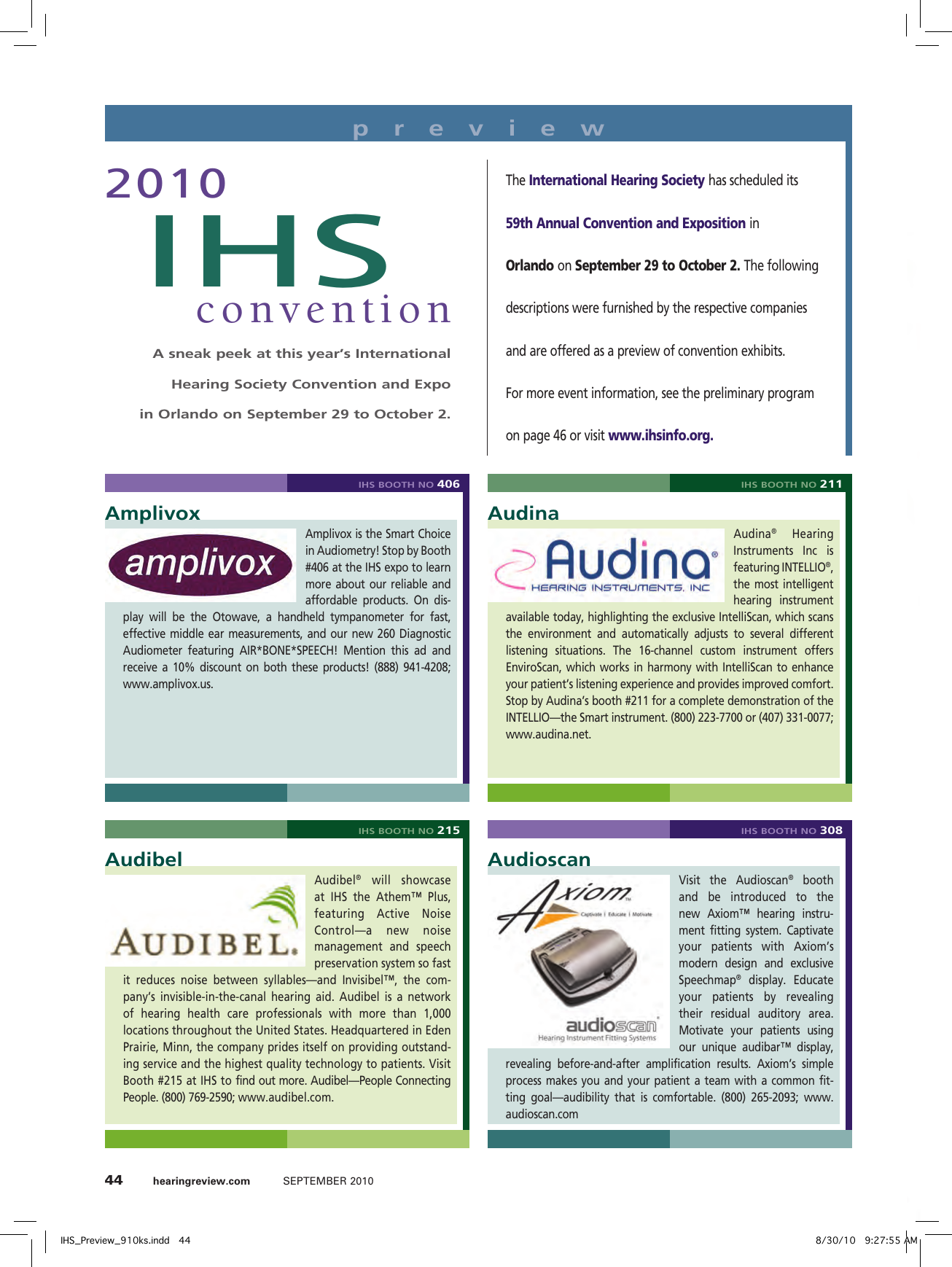 Page 1 of 6 - IHS 2010 Preview