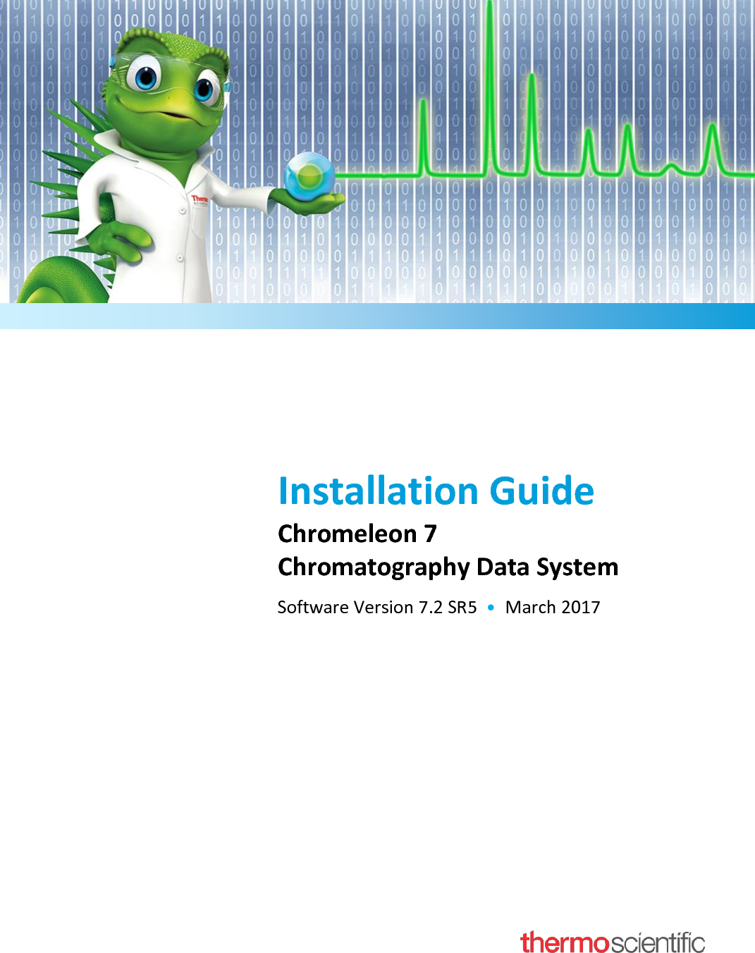 Installation Guide Chromeleon 7.2 Sr5 Pdf User Manual