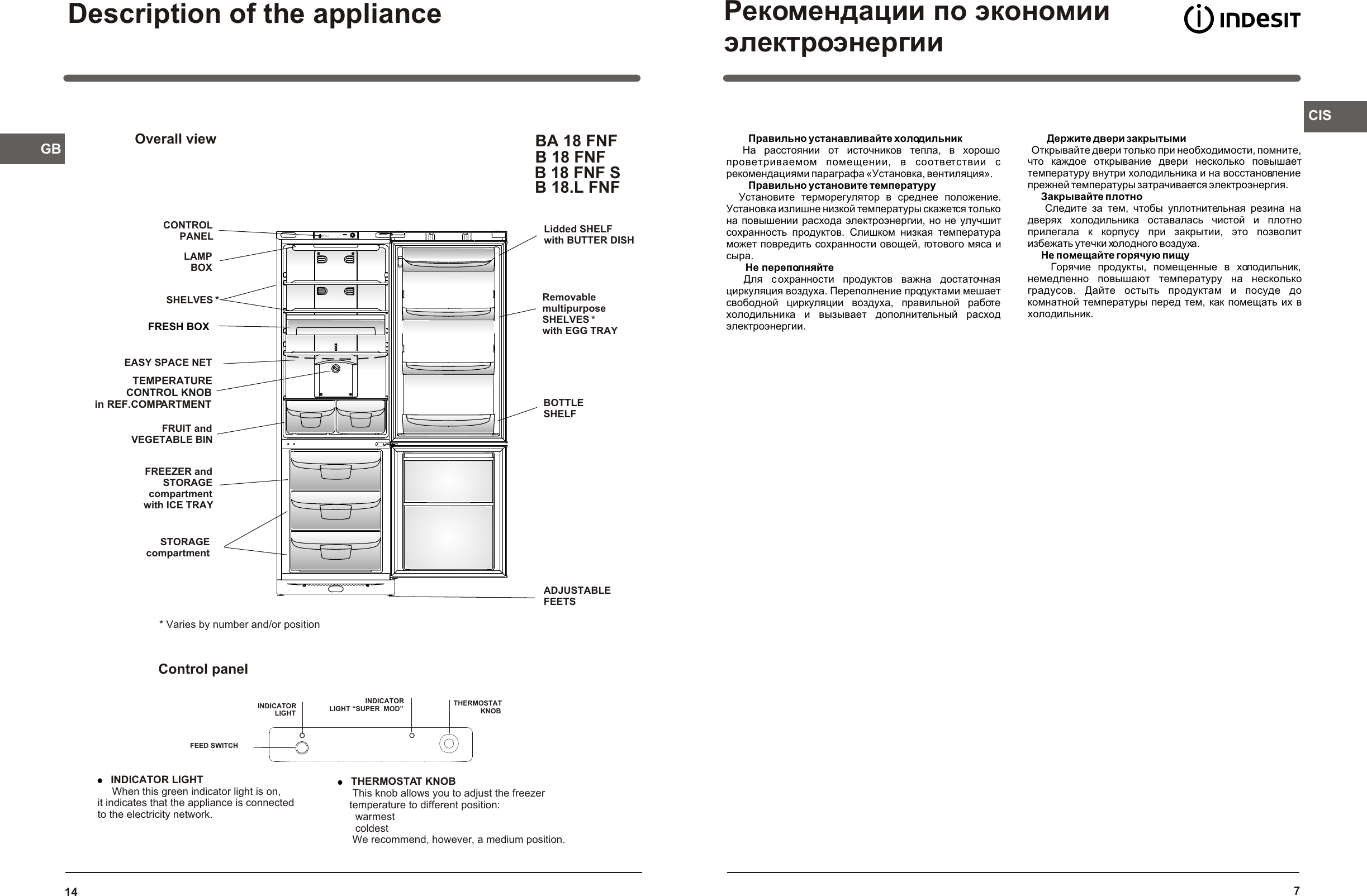 Page 7 of 10 - Indesit_MANUAL B18 FNF  Instruction 4e85af75023348f49f9473c3a591c9ec