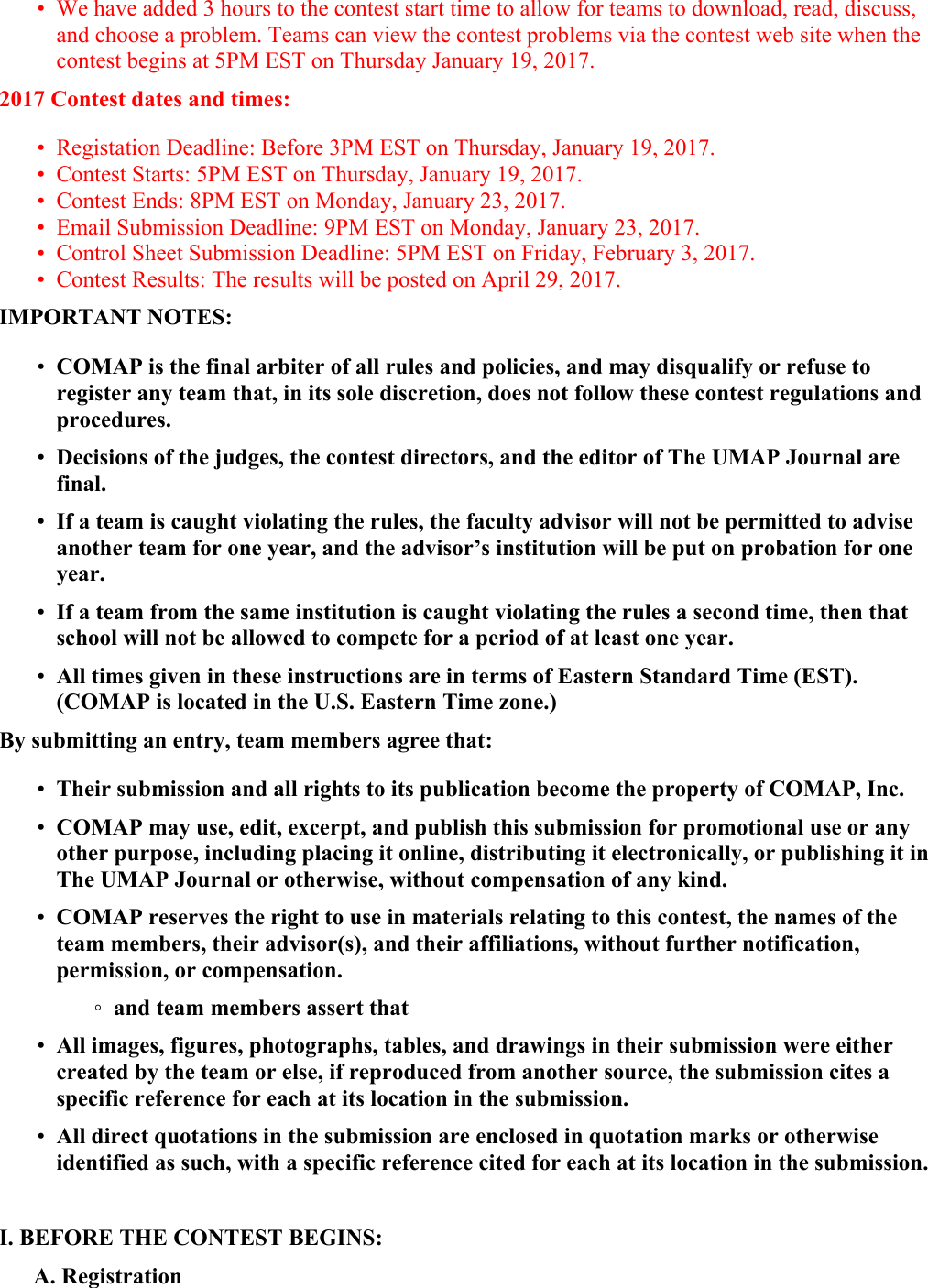 Page 2 of 10 - MCM/ICM Con Rules, Registration And Instructions