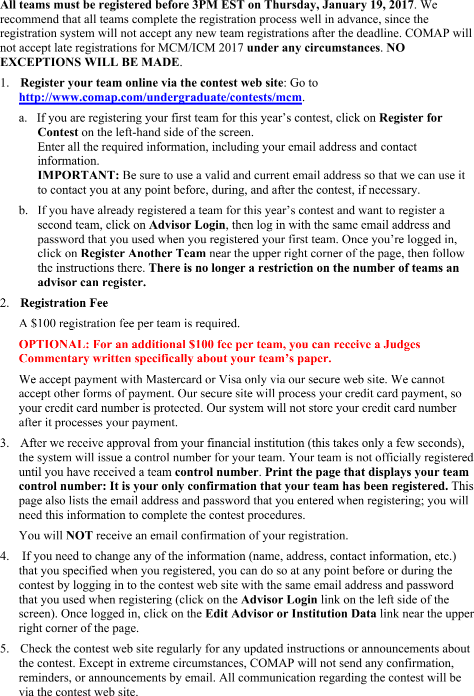 Page 3 of 10 - MCM/ICM Con Rules, Registration And Instructions