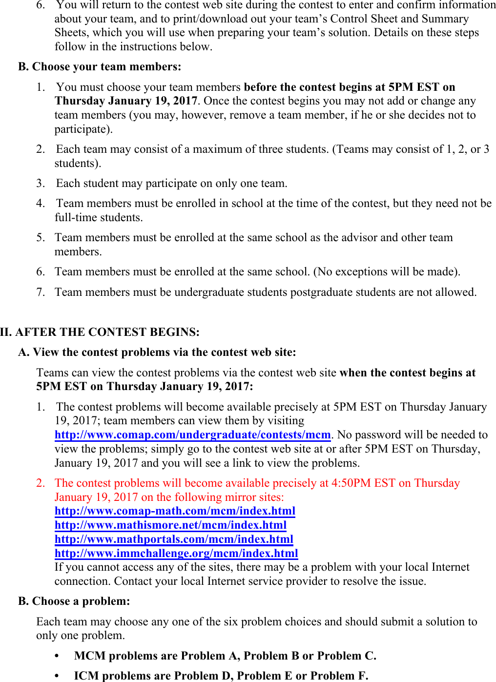 Page 4 of 10 - MCM/ICM Con Rules, Registration And Instructions