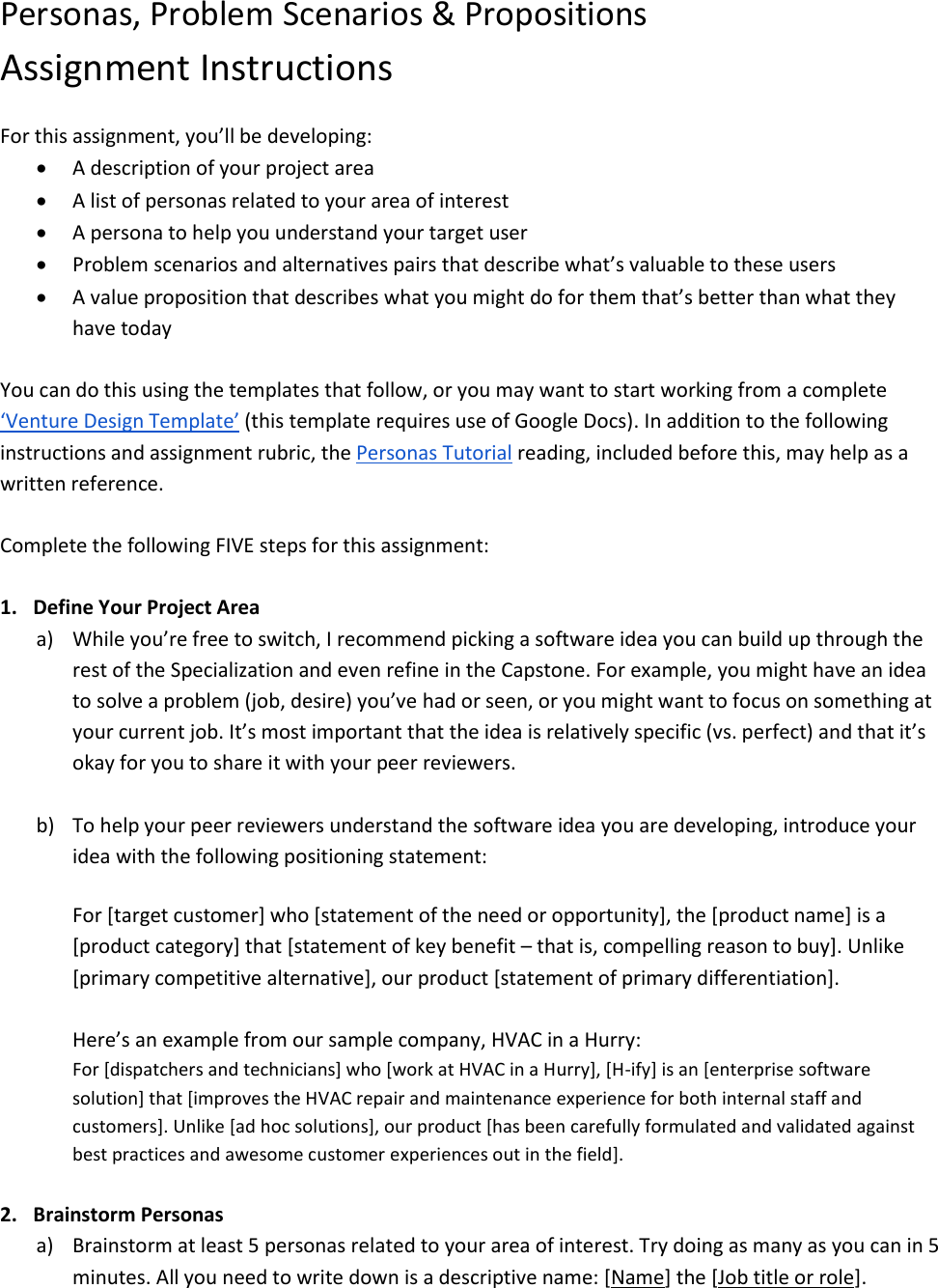 Page 1 of 3 - Instructions-Personas -Problem-Scenarios-Propositions