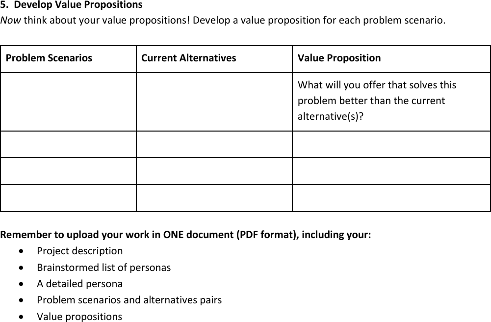 Page 3 of 3 - Instructions-Personas -Problem-Scenarios-Propositions