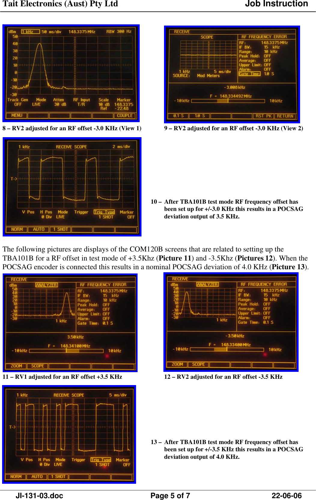 Page 5 of 7 - JI-131-03 TB8100 Tech Notes/Job Instructions/JI-131-03 POCSAG Paging Setup Guide