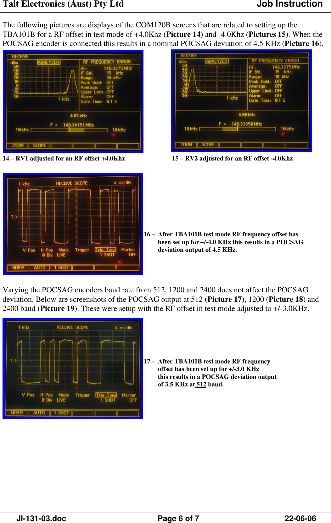 Page 6 of 7 - JI-131-03 TB8100 Tech Notes/Job Instructions/JI-131-03 POCSAG Paging Setup Guide