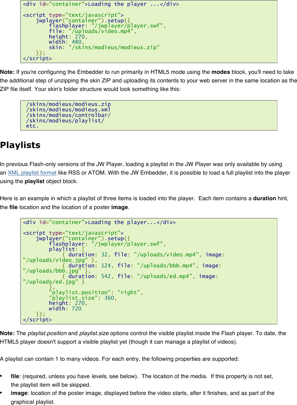 Page 3 of 7 - JW Player Quick Start Guide