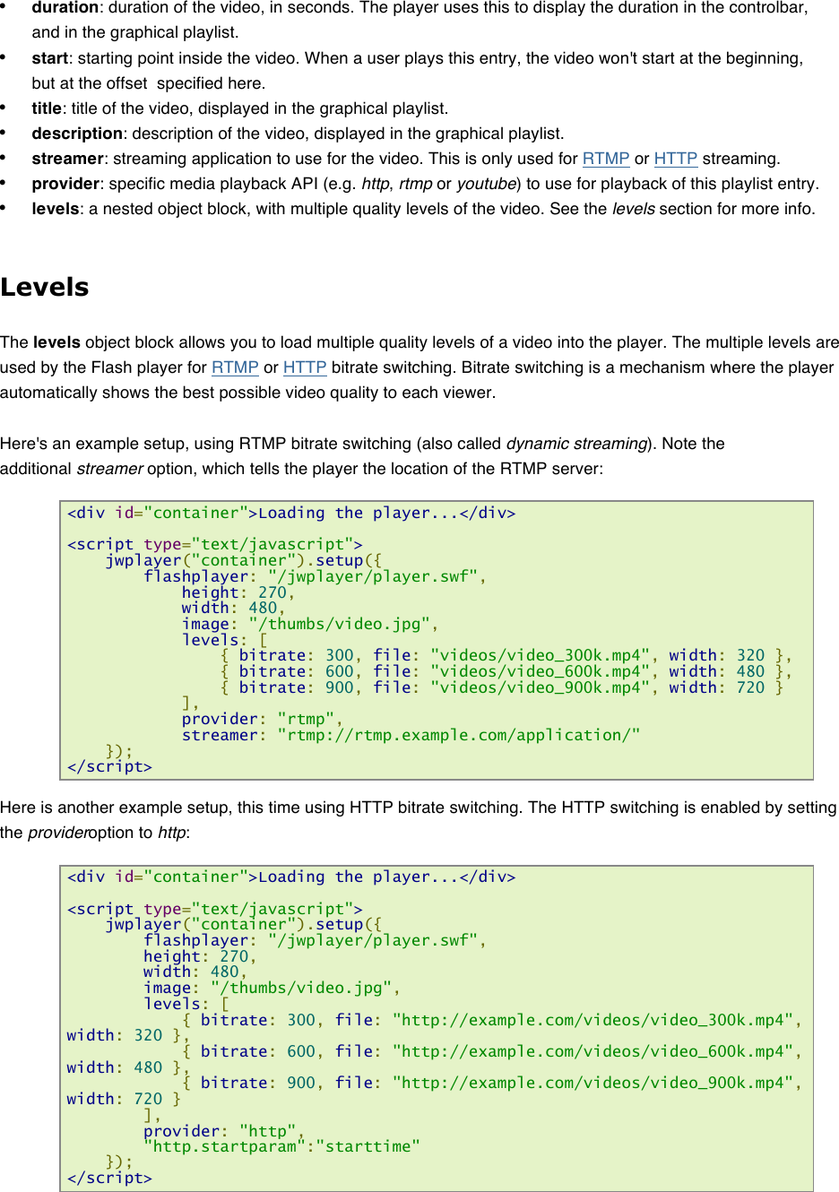 Page 4 of 7 - JW Player Quick Start Guide