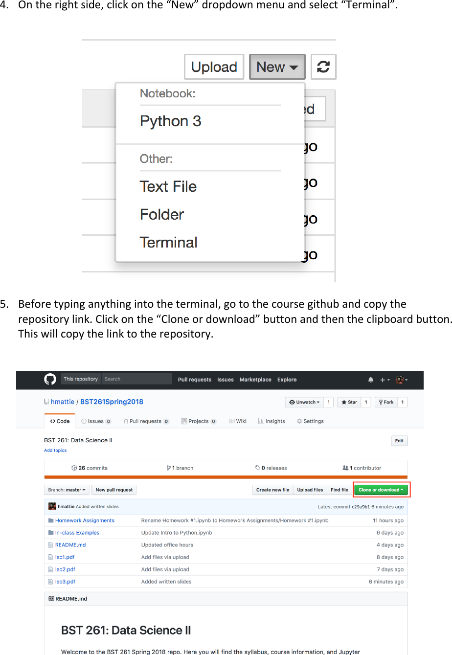 Page 2 of 5 - Jupyter Hub Instructions