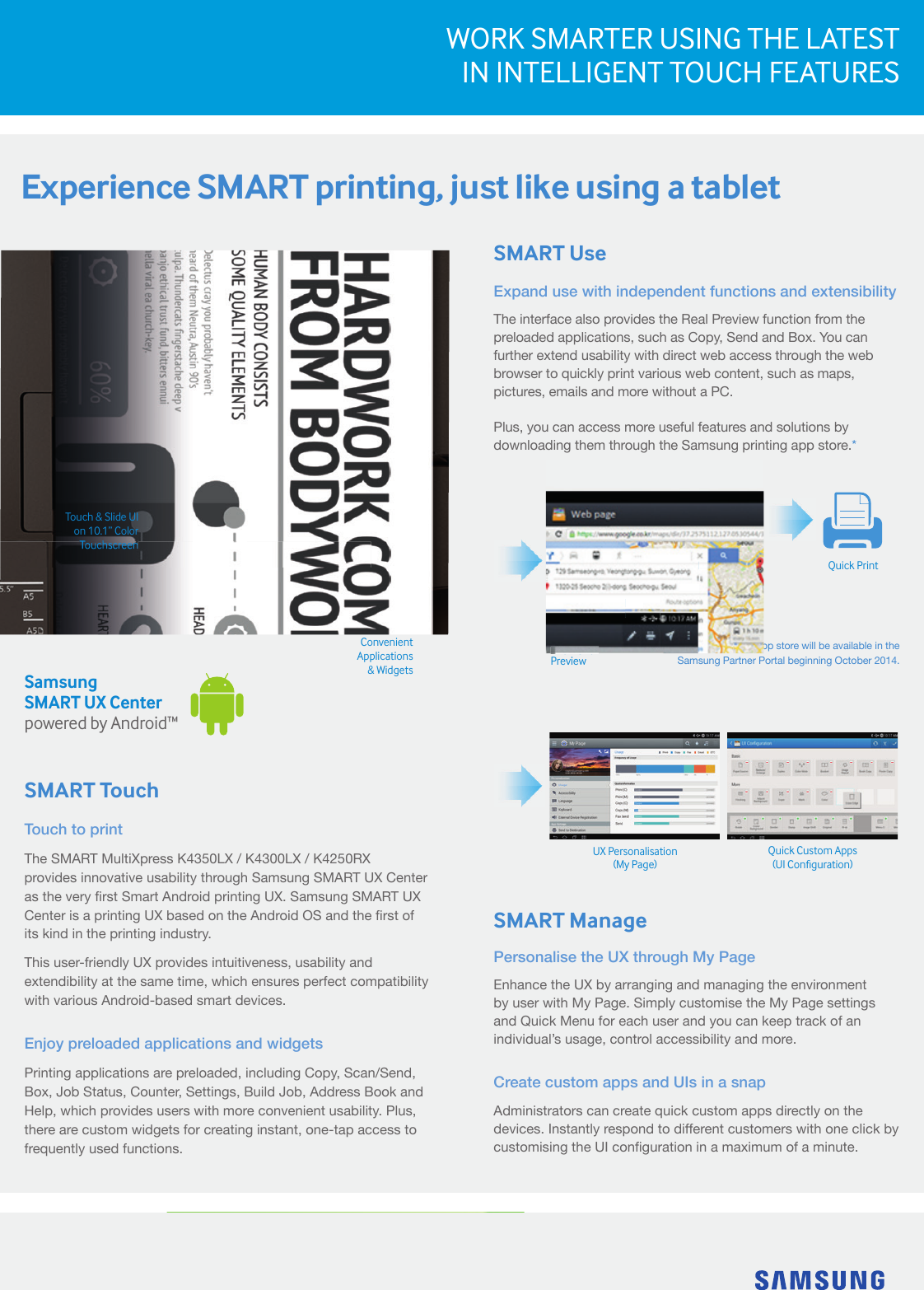 Page 3 of 8 - K4350Lx Samsung Smart MultiXpress K4350-300-250 V2 User Manual