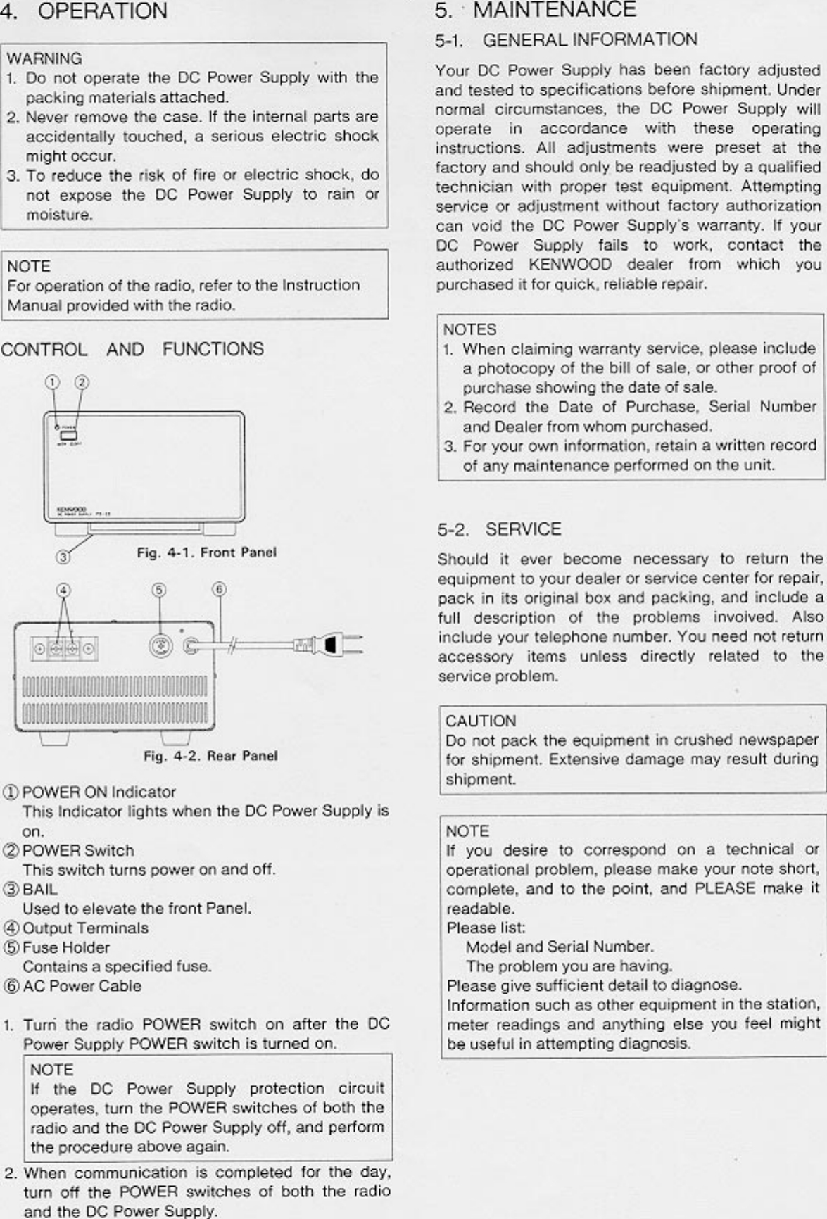 Page 3 of 5 - PS-53,33 KENWOOD--PS-33-53-User-Manual